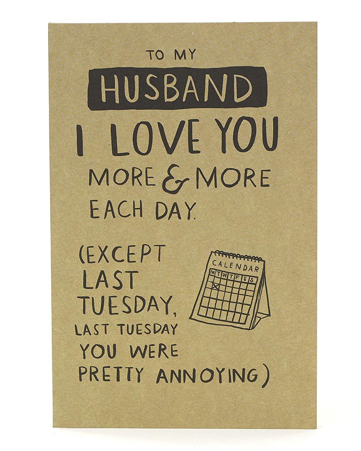 Husband Birthday Card Funny Card – Collect Cards